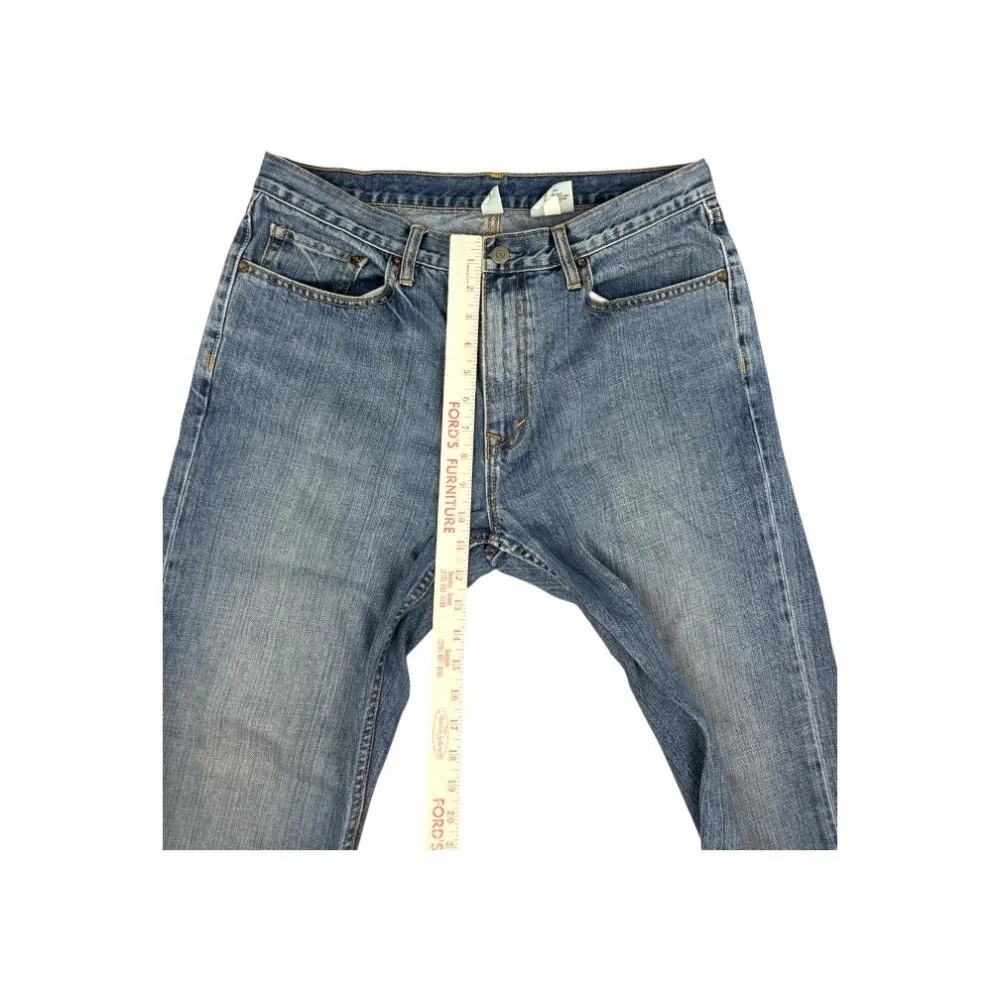 Banana Republic Men's Straight Leg Denim Jeans 100% Cotton Blue 32x29 Light Wash